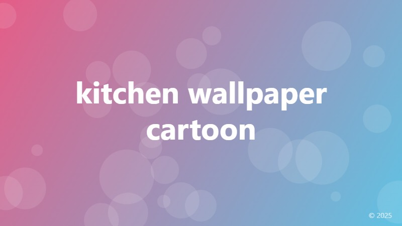 kitchen wallpaper cartoon