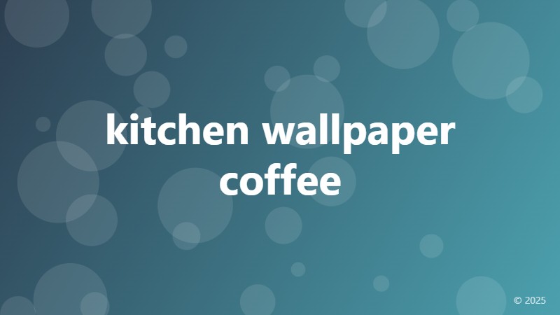 kitchen wallpaper coffee