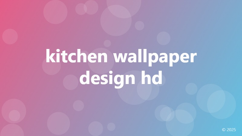 kitchen wallpaper design hd
