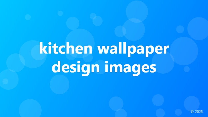 kitchen wallpaper design images