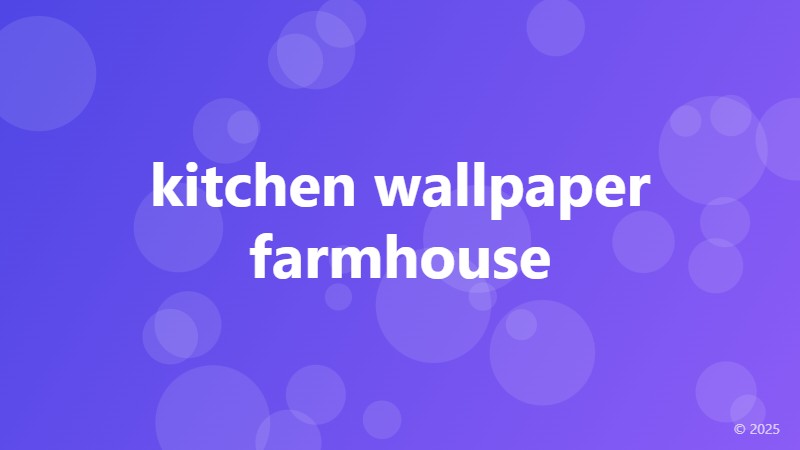 kitchen wallpaper farmhouse