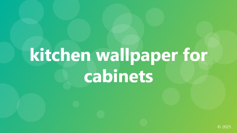 kitchen wallpaper for cabinets