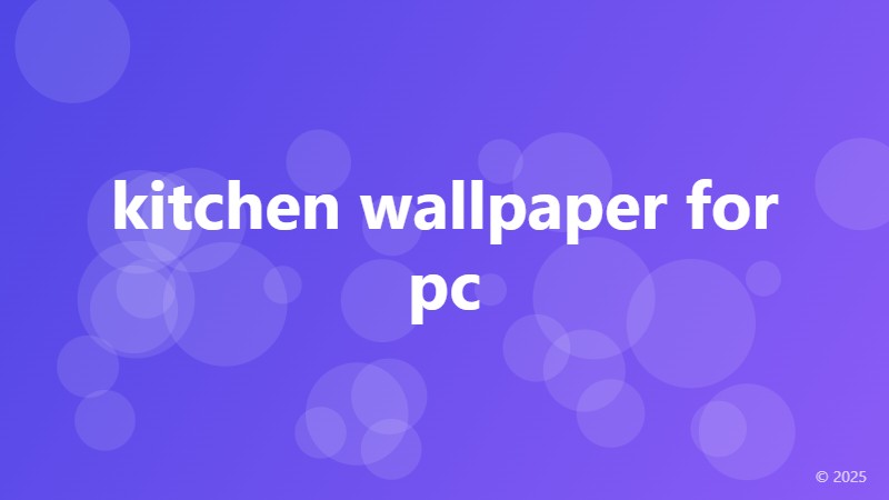 kitchen wallpaper for pc