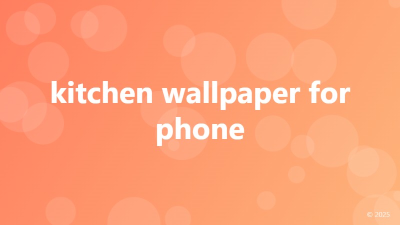 kitchen wallpaper for phone