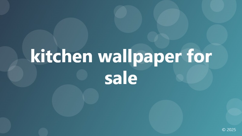kitchen wallpaper for sale