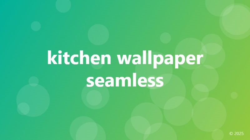 kitchen wallpaper seamless