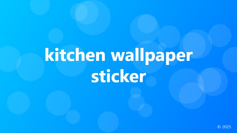 kitchen wallpaper sticker