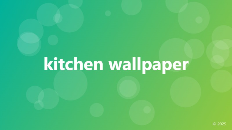 kitchen wallpaper